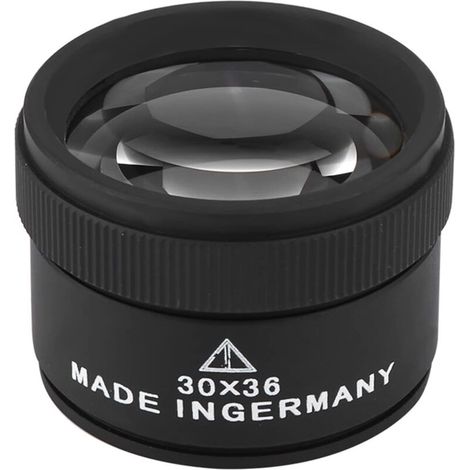 30-fache Vergrößerung für Schmuck, professionelle Münzlupe, optische Linse, tragbares Mini-Mikroskop aus Legierung, ideal zum Lesen in der Tasche, für den Schreibtisch, Briefmarken, Textilien, Kosmeti (1/4)