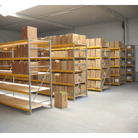 PROVOST - Rayonnage industriel Provost Prorack+ - Élément départ 4 niveaux pour cartons