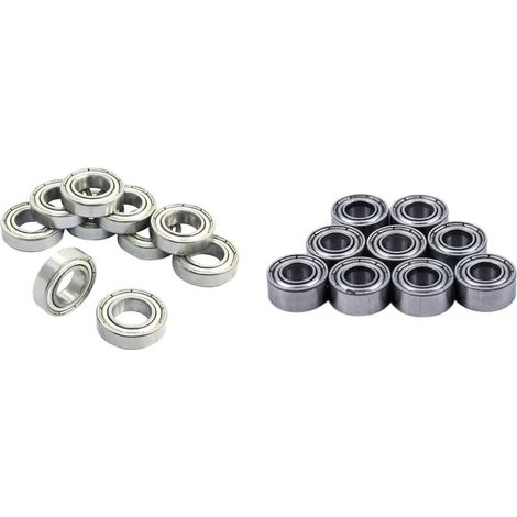 10 Pièces Roulement À Billes Blindé 6800Z 10x19x5 Mm À Gorge Profonde (1/4)