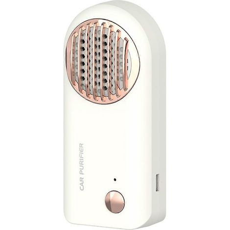 Purificateur d'odeurs de voiture, désodorisant intelligent USB blanc (1/5)