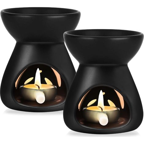 2er-Set Keramik-Kerzenbrenner, Duftlampen mit Löffel, Aroma-Diffusor, Duftlampe für Schlafzimmer, Büro, Zuhause (1/5)