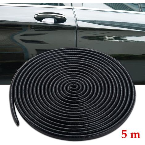Bande de protection pour portière de voiture -BIGILANTUH- 5M - noir - en caoutchouc - forme en U (1/5)