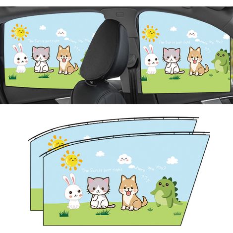 Pare-soleil de voiture, protection solaire, isolation thermique, rideau d'intimité pour vitres latérales, universel pour automobiles 9603B (1/5)