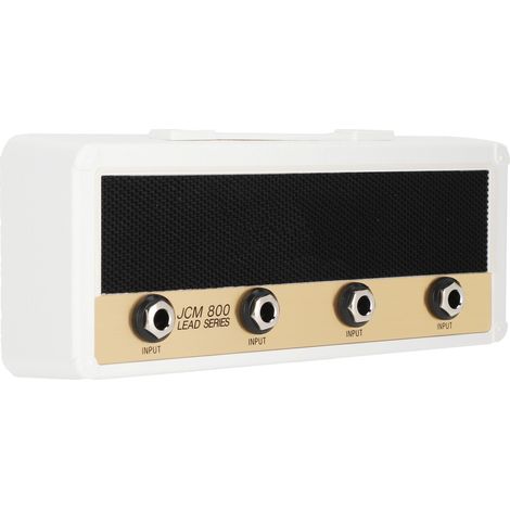 Porte-clés mural guitare vintage avec ampli, crochet accroche-clés blanc, support guitare électrique, rangement mural 8 clés. (1/5)