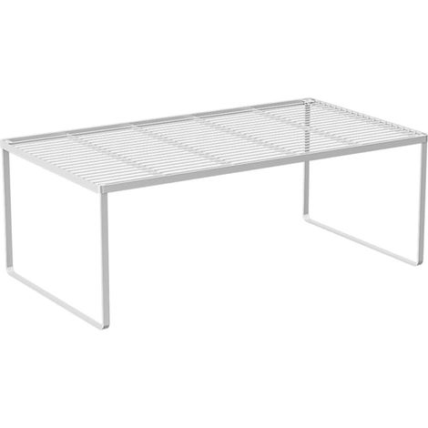 Étagères de rangement empilables pour armoires de cuisine, organiseur d'épices en fil métallique robuste, gain de place pour salle de bain, chambre, placard, buanderie, bureau, plan de travail, coloré (1/3)