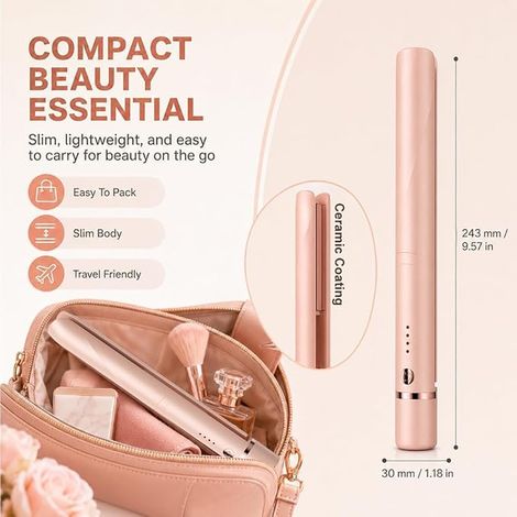 Hair Straightener with 3 Temperatures, Curl and Smooth (1/2)