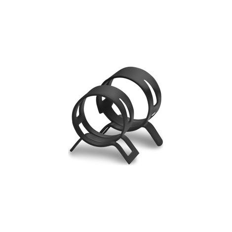 Lot de 40 colliers de serrage à ressort pour tuyau de carburant 12 mm - Colliers de serrage noirs pour conduites d'eau, tuyaux d'air, tuyaux en silicone (1/5)