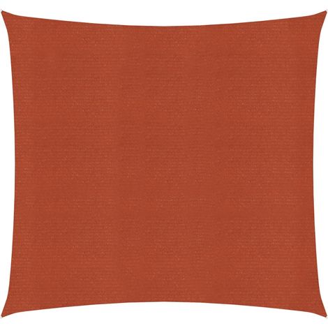 Vela ombreggiante 160 g/m² terracotta 4 x 4 m HDPE 020009351
