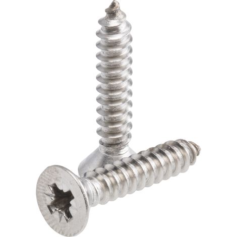 Vis autotaraudeuse RS PRO, N°10 x 25mm, tête Fraisée, en Acier Inoxydable ( Prix pour Boîte de 100 )