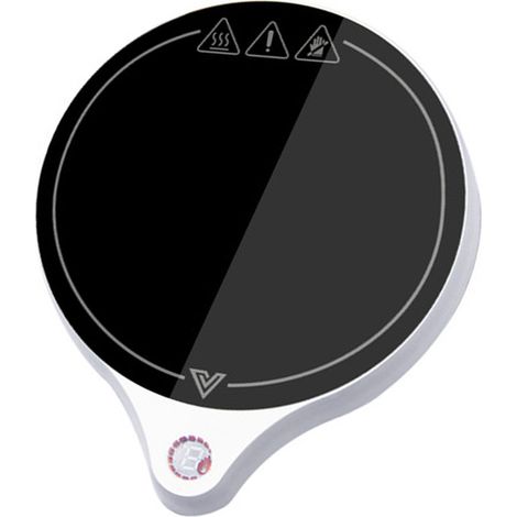 Chauffe-tasse électrique à température constante pour mugs à café, idéal pour la maison, le bureau et les voyages (blanc). (1/3)