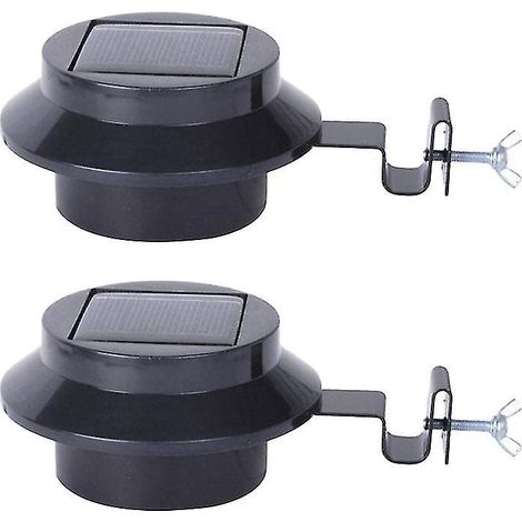 Lot de 2 lampes solaires pour clôture (1/3)