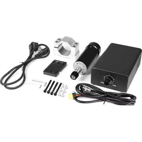 Motor de husillo CNC, 12000 RPM, sistema de refrigeración por aire, motor de husillo de 500 W, enchufe europeo. (1/2)