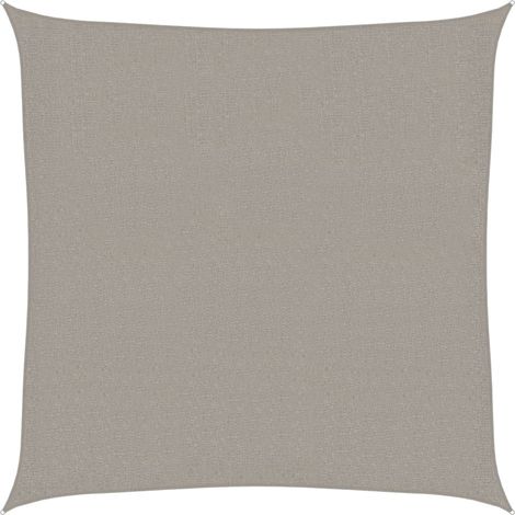 Sunshade Sail 160 g/m² Square Light Grey 2.5x2.5 m HDPE vidaXL