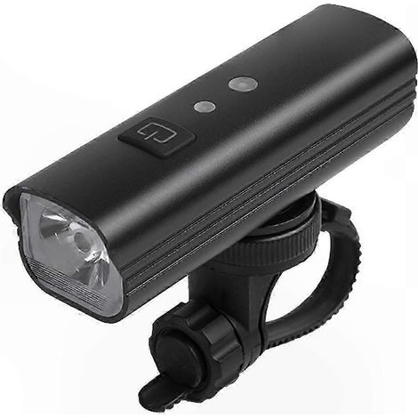 Wasserdichte, wiederaufladbare LED-Fahrradfrontleuchte, sichere Nachtbeleuchtung, einfache Montage, heller Fahrradscheinwerfer, robuste Lenkerleuchte. (1/5)