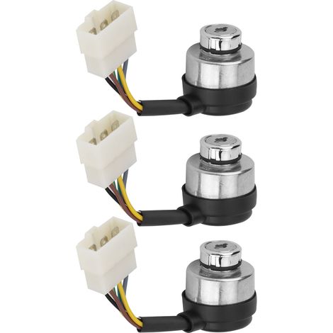 Ensemble de 3 interrupteurs d'allumage à 6 fils avec clé pour groupe électrogène à moteur à essence 188F/GX390/190F/GX420 (1/5)