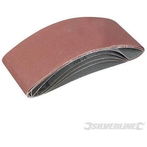 Nastri abrasivi 100 x 610mm per levigatrici a nastro in ossido di alluminio silverline-Grana 40