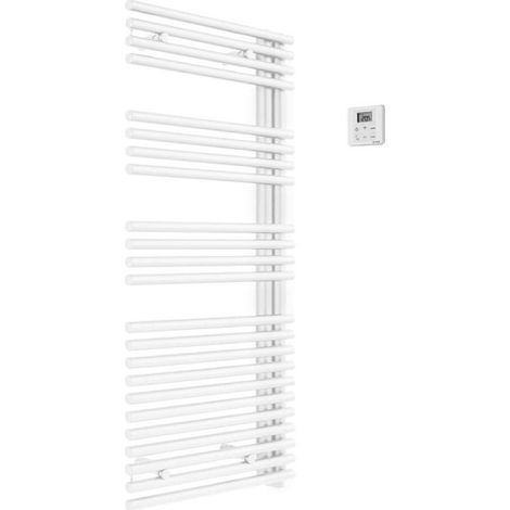 Acova – Sèche-serviette électrique asymétrique 500W – Fluide haute performance – Programmation hebdomadaire – Design contemporain