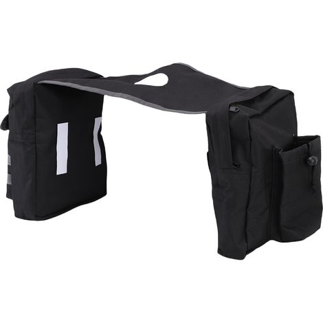 Sacoche de Selle pour ATV, Sac de Selle étanche avec Bande Réfléchissante, Sac de Rangement de Gaz, Pochette UTV Motoneige Noir (1/5)