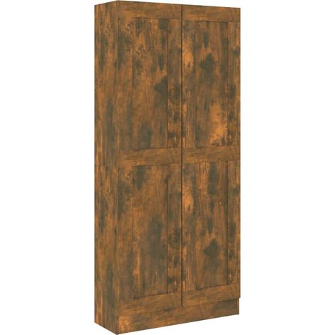 vidaXL Comodino Rovere Fumo 82,5x30,5x185,5 cm in Legno (1/5)