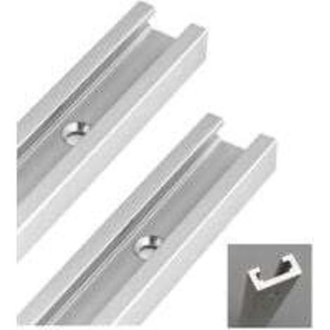 300 Mm T-Track T-Slot En Aluminium, Rail À Onglet En T Pour Scie À Table, Défonceuse Et Outils De Travail Du Bois, 19 X 10mm, 2 Pièces (1/5)