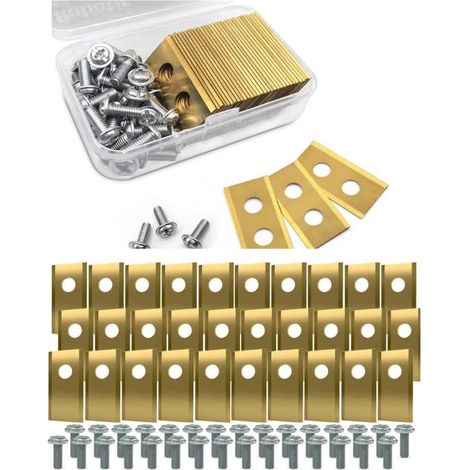 Lames de rechange pour tondeuses robotisées Worx Landroid - Accessoires pour tondeuses robotisées Worx Landroid - Lot de 30
