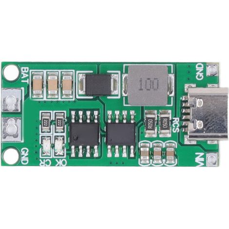Chargeur Batterie Lithium 4A Type C 8.4V Module Protection Surcharge, Carte Boost Verte Charge Rapide (1/5)