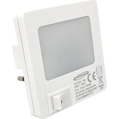 Lampada Led Luce Notturna Bianca 1w Con Interruttore Da Notte (1/2)