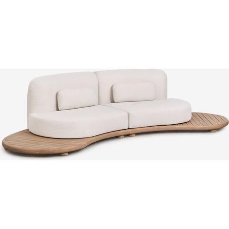 SKLUM 2-teiliges modularer Gartensofa aus Akazienholz Gerard              Helles Akazienbraun                      (1/5)