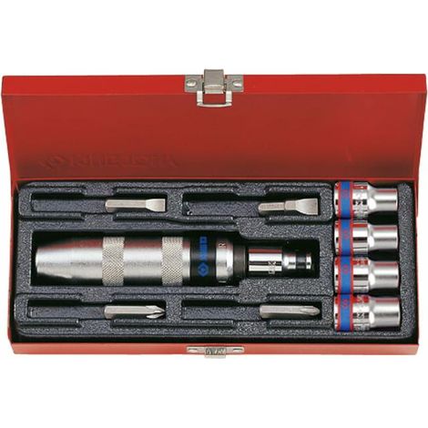 KING TONY 4505MR - Cuadro de Destornilladores de Impacto y Kit de Accesorios un Conjunto de 10