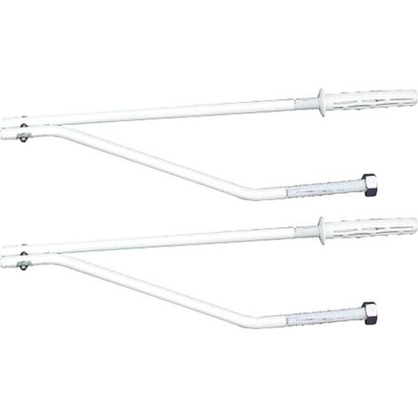 MENSOLE DI FISSAGGIO TELESCOPICHE PER LAVELLO VERNICIATE 12x340 mm