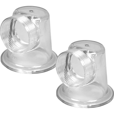 Lot de 2 Couvercle de pré-filtre transparent pour pompe de piscine, compatible avec système de circulation SPS 50 75 100 Series (1/4)