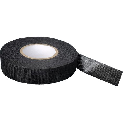 Schwarzes Isolierband – 19 mm x 15 m – stark, selbstklebend – zum Schützen, Bündeln und Reparieren von Kabeln – 1 Rolle (1/5)