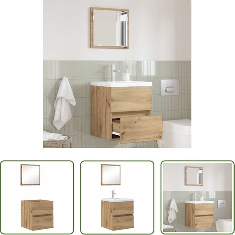 vidaXL Holzwerkstoff - Badezimmerschrank Artisan-Eiche 41 x 38,5 x 45 cm Holzwerkstoff (1/5)