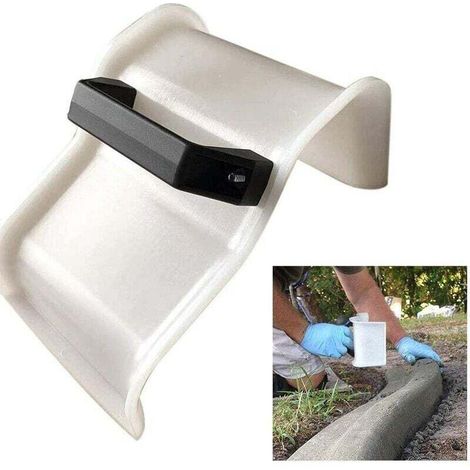 Plâtrerie Truelle Outils De Construction, Le Béton Truelle Plâtrage Bordures Truelle DIY Paysage Curb Toolwith Poignée Maçonnerie Truelles Main