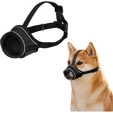 Dog Muzzle with Adjustable Head Strap Dog Muzzle (1/5)