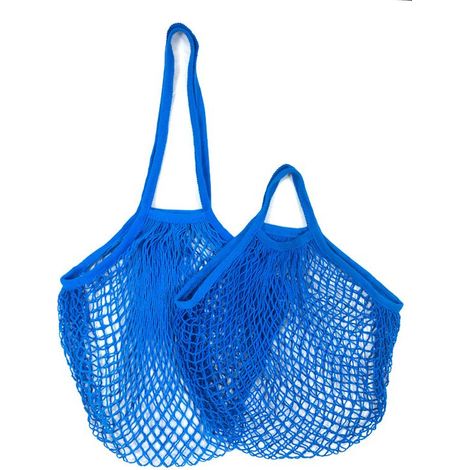 Sac en filet de coton portable en gros sac à provisions supermarché sac à légumes et fruits sac à provisions sac tissé creux (1/5)