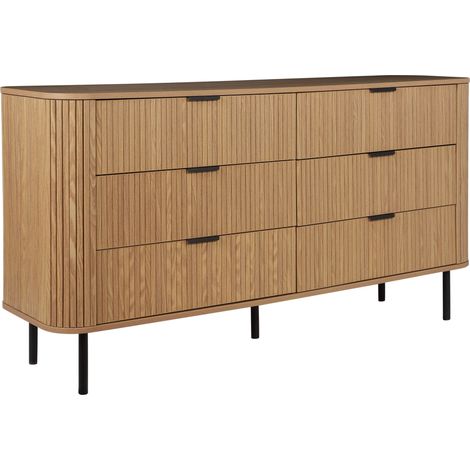6 Drawer Chest BRADLEY Brown