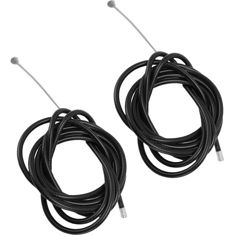 Lot de 2 câbles de frein de rechange pour trottinette électrique M365 Pro4, noirs, en caoutchouc et acier. (1/5)
