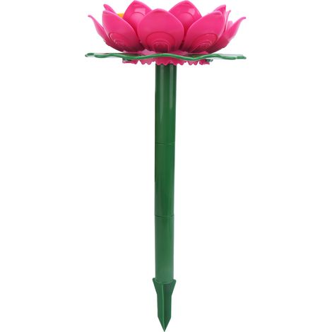 Lecteur Solaire Bouddha Lotus Rose Anti-pluie avec Musique de Méditation (1/5)