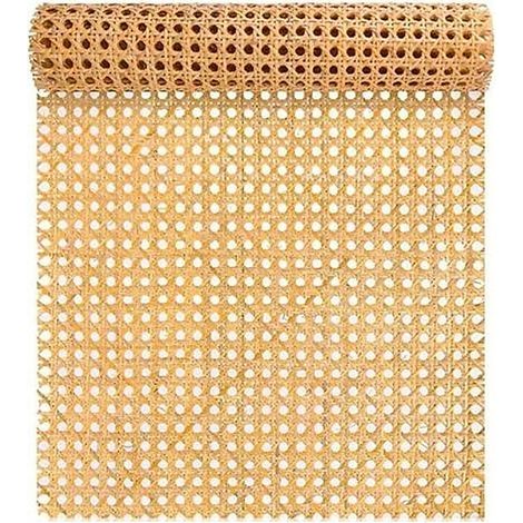 Sangle en Rotin Naturel de 16 Pouces Large, Rouleaux 40 Long (3,3 Pieds) pour Meubles, Chaises, Armoires et Plafonds (1/4)