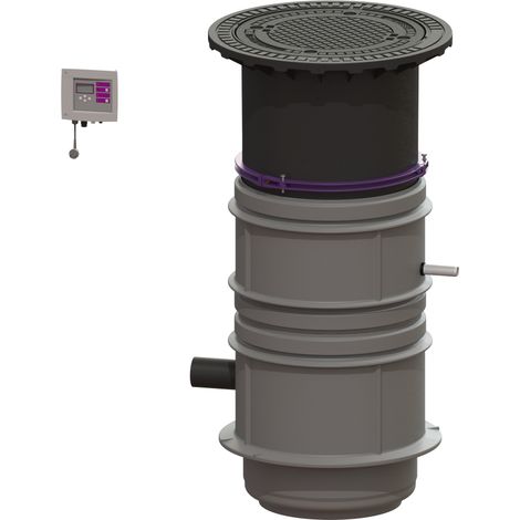 -Pumpstation Aquapump Medium Tronic, GTF 600, 1300-1750 mm, Klasse D
