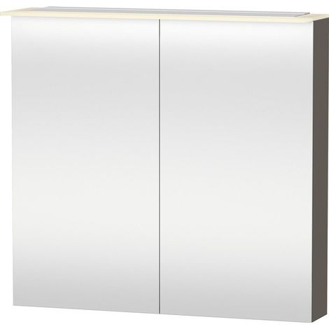 Armoire miroir Duravit X-LARGE 138x800x760mm flanelle gris satin