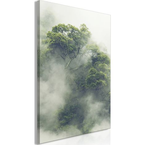 Gemälde – Nebliges Amazonasgebiet (1-teilig) vertikal (1/3)