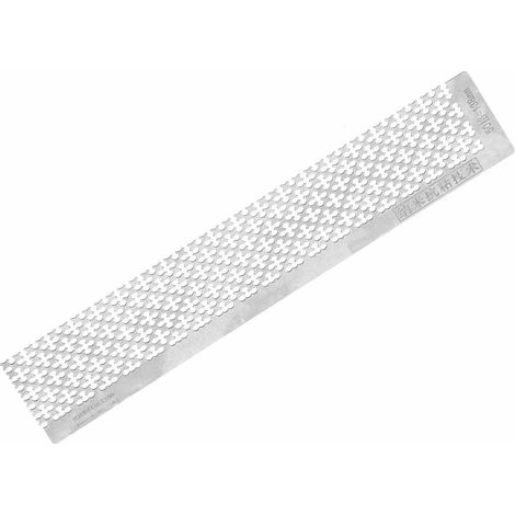 Règle à strass en acier inoxydable avec grille vierge et pointe de perceuse pour loisirs créatifs 5D (138 mm) (1/5)