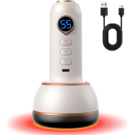Appareil de Massage Anti Cellulite,Appareil de Massage Vibrant,Massage Lymphatique avec Fonction de Chaleur et de Vibration pour les Mains,le Dos,les Pieds pour Détendre Les Muscles (1/5)