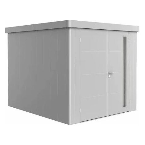 Casetta da Giardino in Metallo NEO 3B Biohort con Porta a Due Battenti Grigio Scuro Metal (1/5)