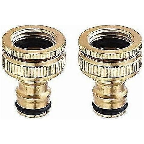 LM Durable Solid Brass Construction, Brass Garden Water Adapter Provides Leak Free Performance, Quick Connect Design Ensures Easy Installation, KKD (1/5)