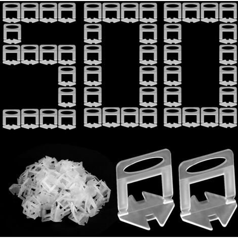 Système de Nivellement Carrelage, 500 Pièce 3.0mm Languettes de Nivellement pour Aider à La Pose de Carrelage, Outils de Construction de Murs en Céramique (1/5)