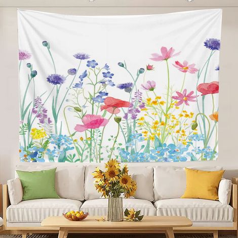 Tapisserie bohème amusante pour chambre à coucher, tissu de fond pour salon, rideau de porte ou séparateur de porte 100x75cm (1/5)
