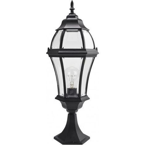 FAB 149671009  Becrux 1xe27 Paletto Esterno Alluminio Nero 64,5x21x21 Cm Ip44